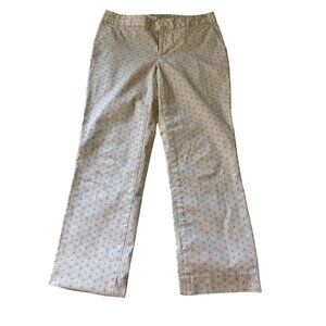 💖BANANA REPUBLIC Ryan Fit tan print pant size 2